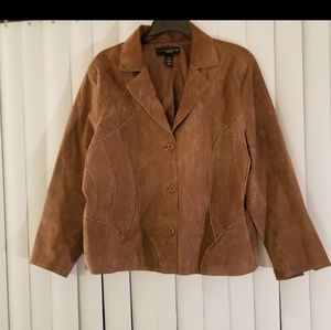 #plussize Suede womans jacket Venezia